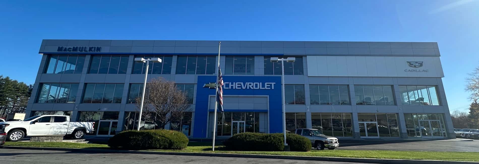 MacMulkin Chevrolet front of building