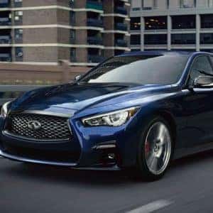 2021 INFINITI Q50 Blue Exterior at Markham Infiniti