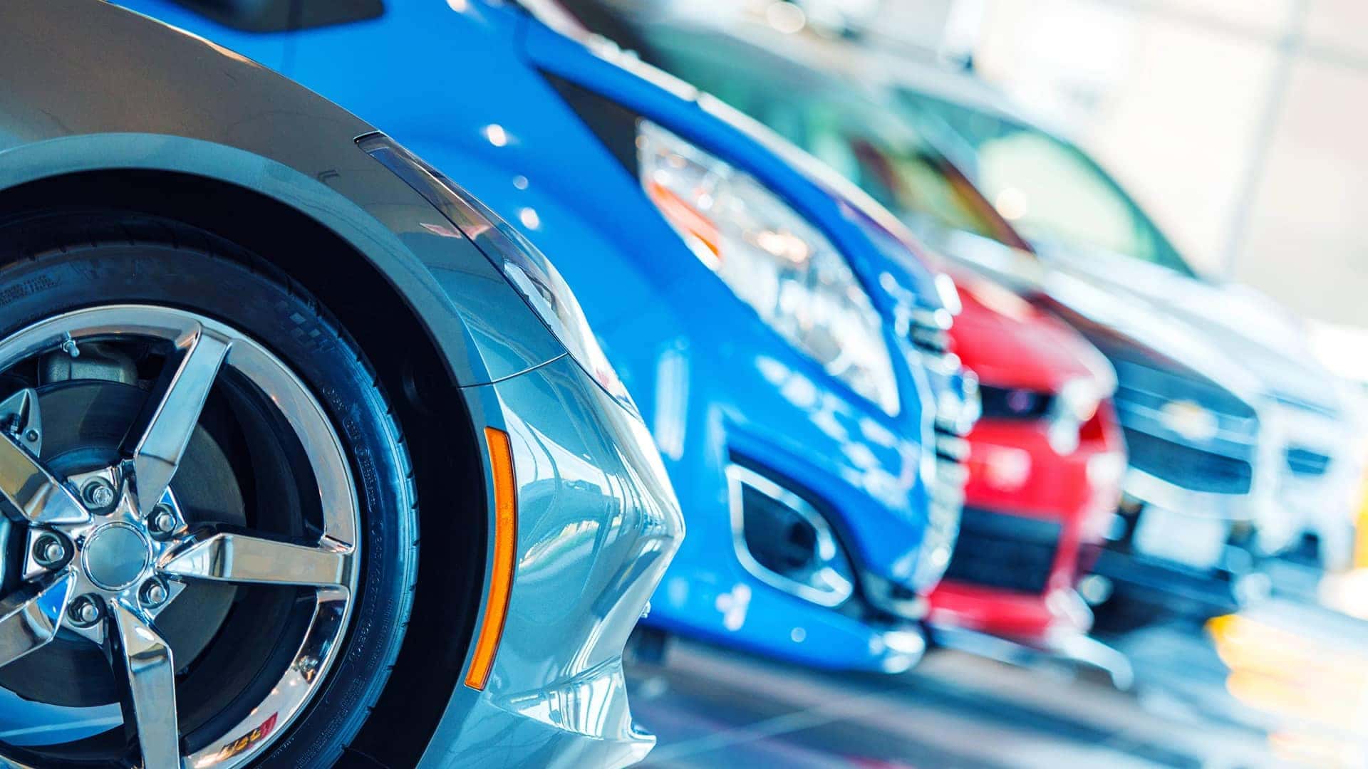 car dealership lineup