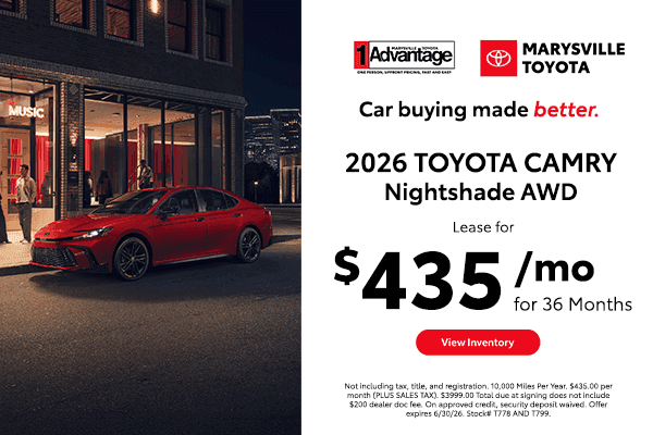 2026 Toyota Camry Nightshade AWD