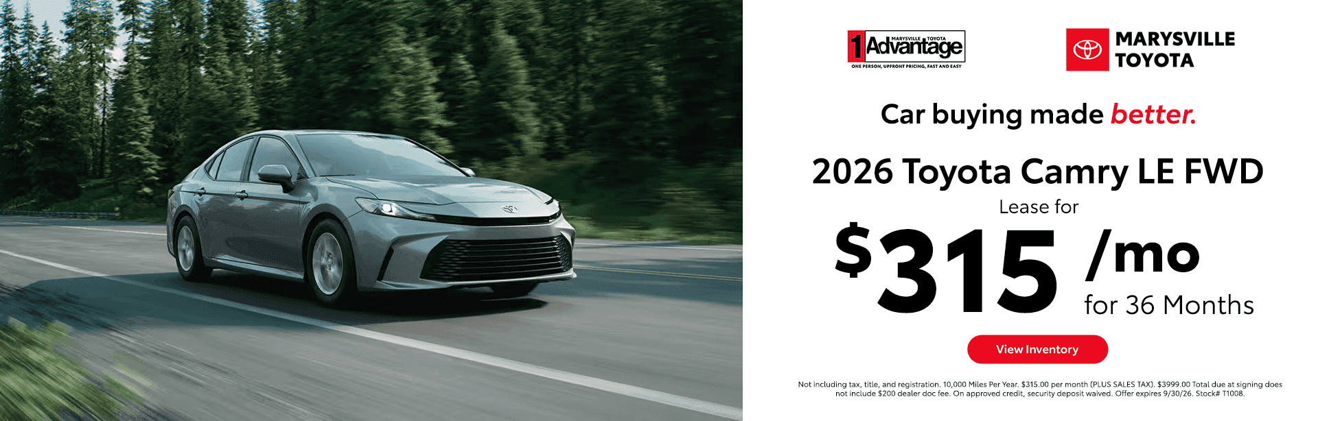 2026 Toyota Camry LE FWD