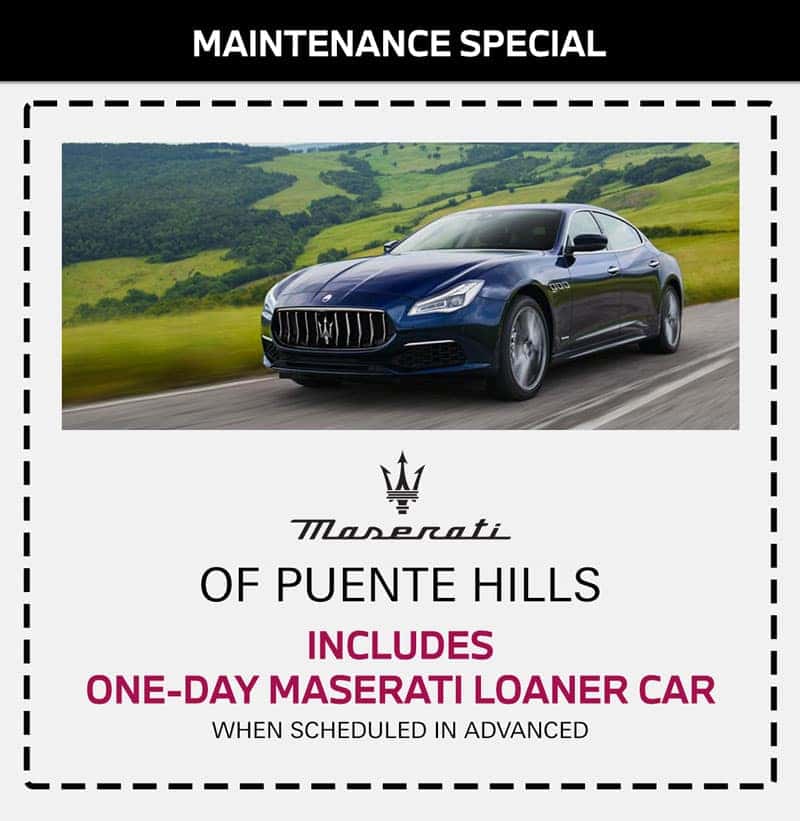 maserati maintenance service special