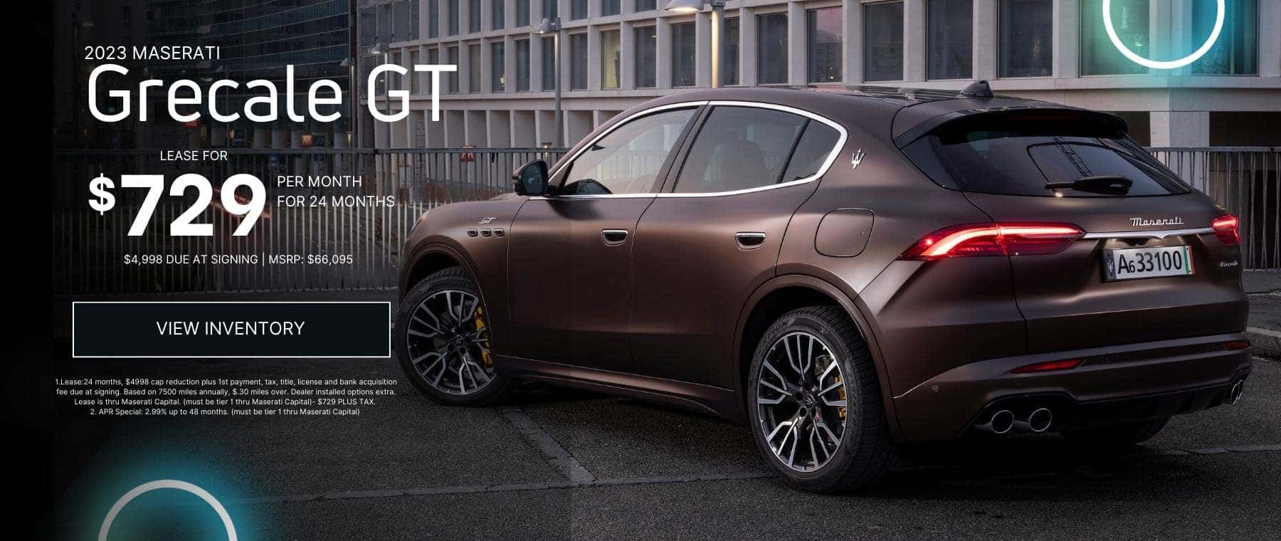 new maserati grecale lease specials