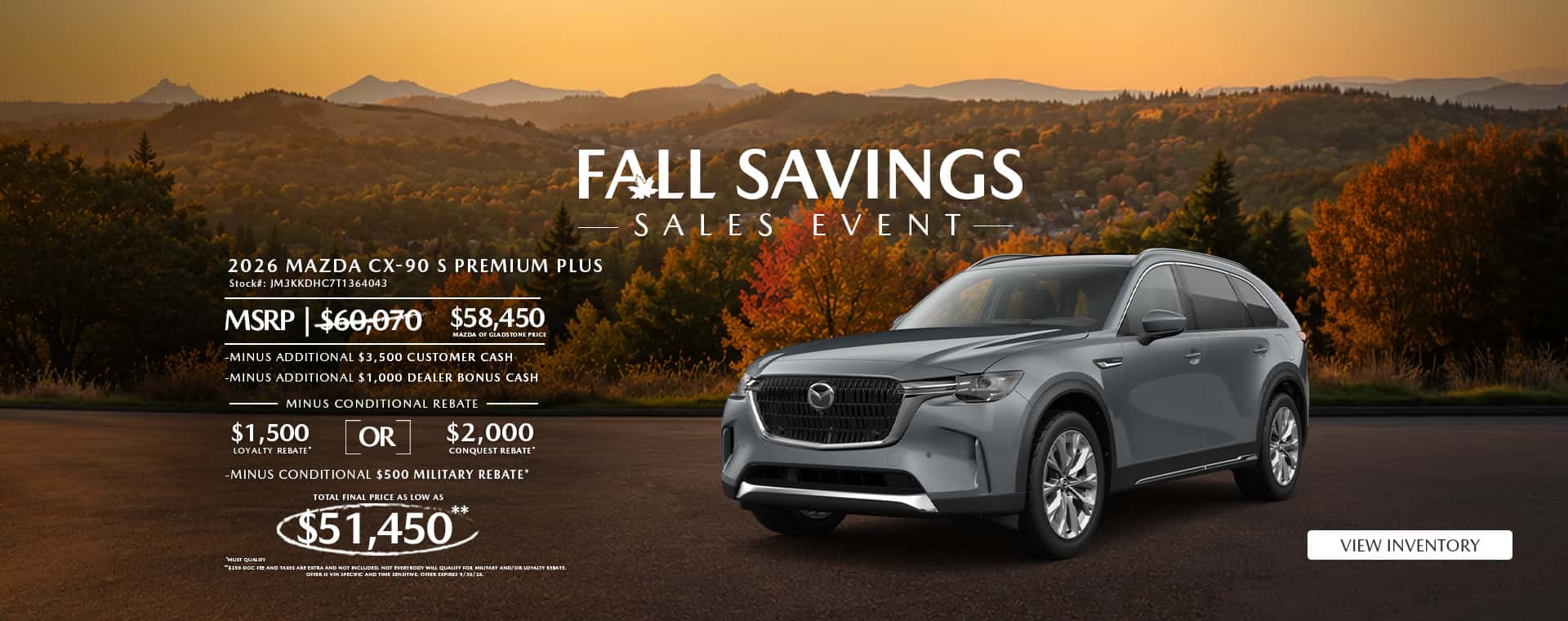 Fall Savings