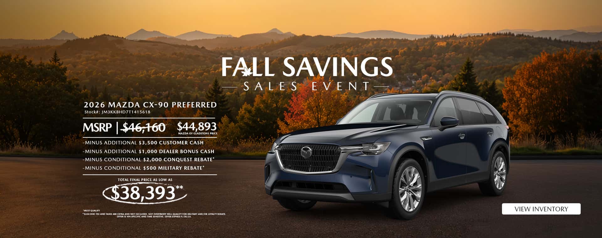 Fall Savings