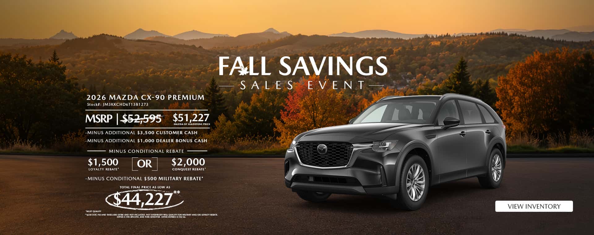 Fall Savings
