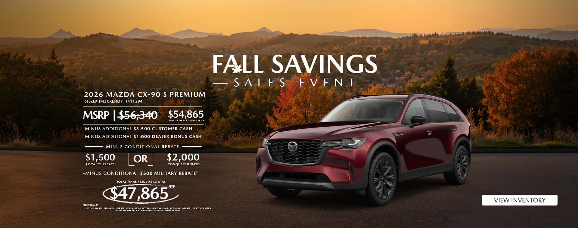 Fall Savings