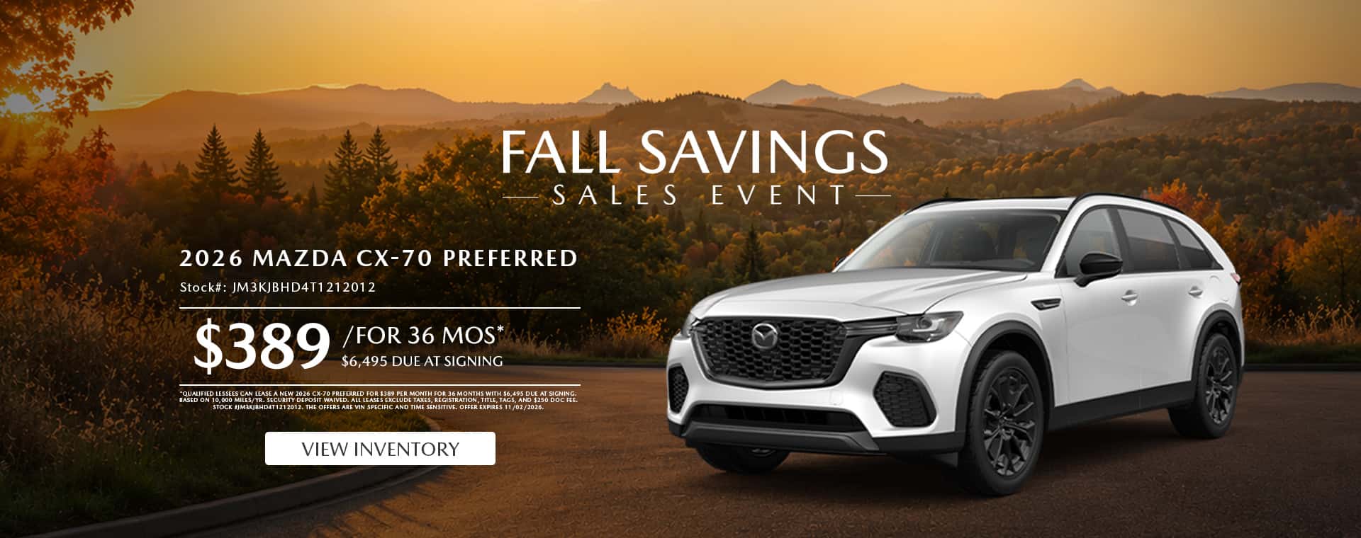 Fall Savings