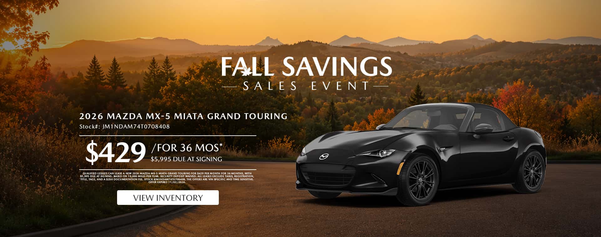 Fall Savings