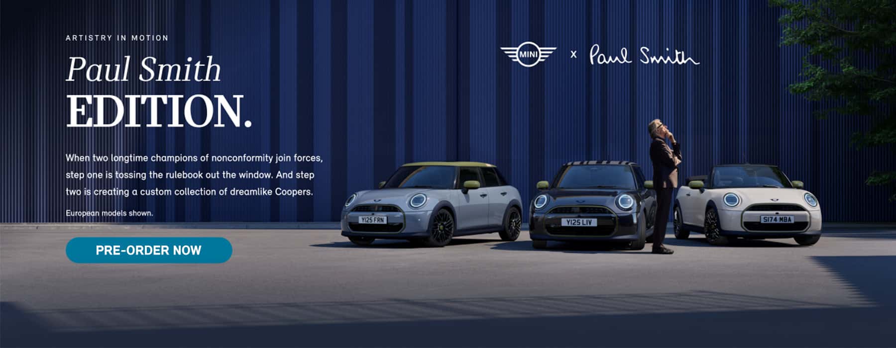 MINI models parked.