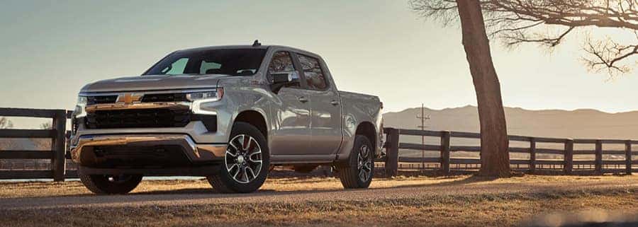 Truck in Front of Fence
