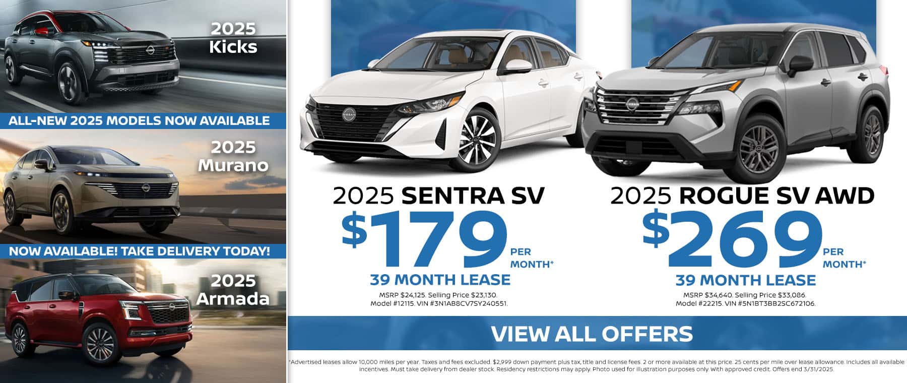 Nissan Lease and Finance Offers
