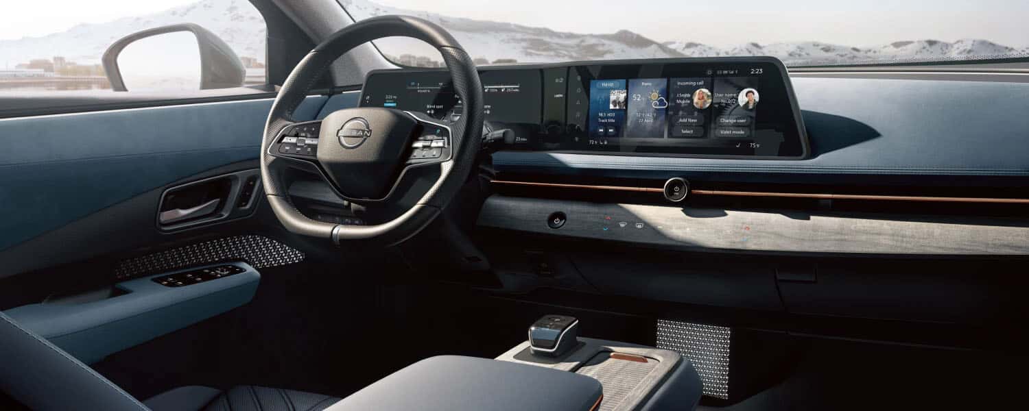 2025 Nissan Ariya Interior dual 12.3 inch Display
