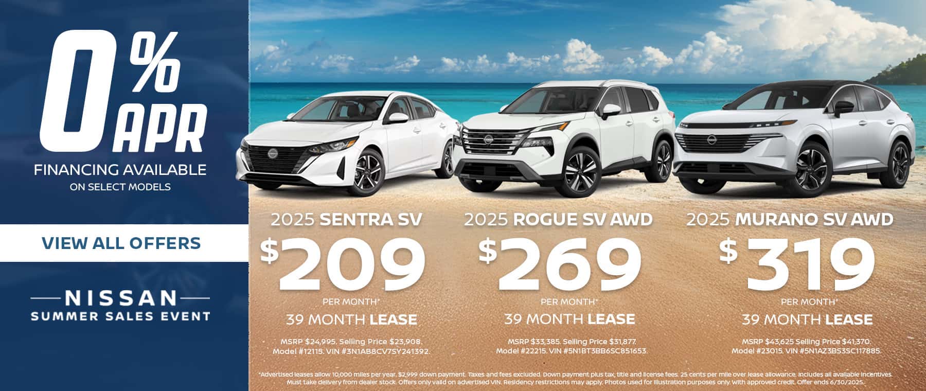Nissan Lease and Finance Offers