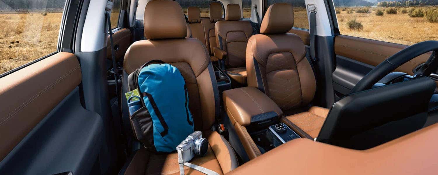 2025 Nissan Pathfinder Near Me North Olmsted Ohio Near Cleveland, Ohio Chestnut Leather Interior Image