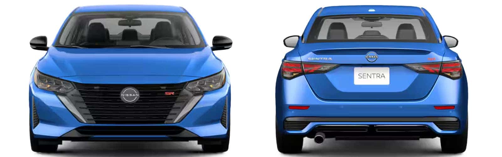 2025 Nissan Sentra for Sale Electric Blue Metallic Exterior Front and Rear Views