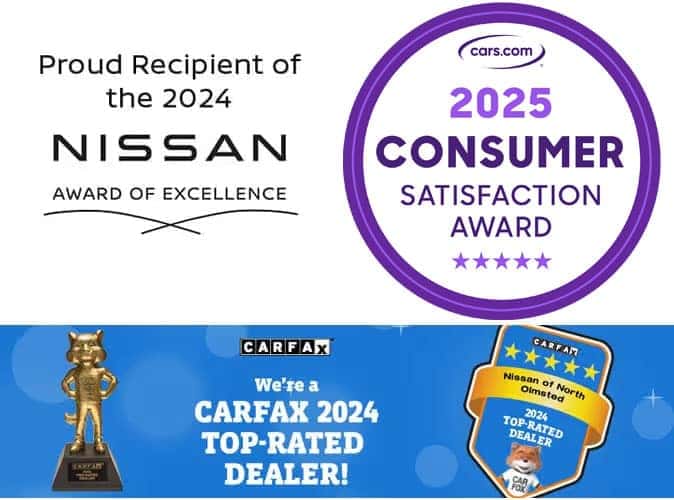 Nissan Award of Excellence and 2025 Cars.com Consumer Satisfaction Award Winner