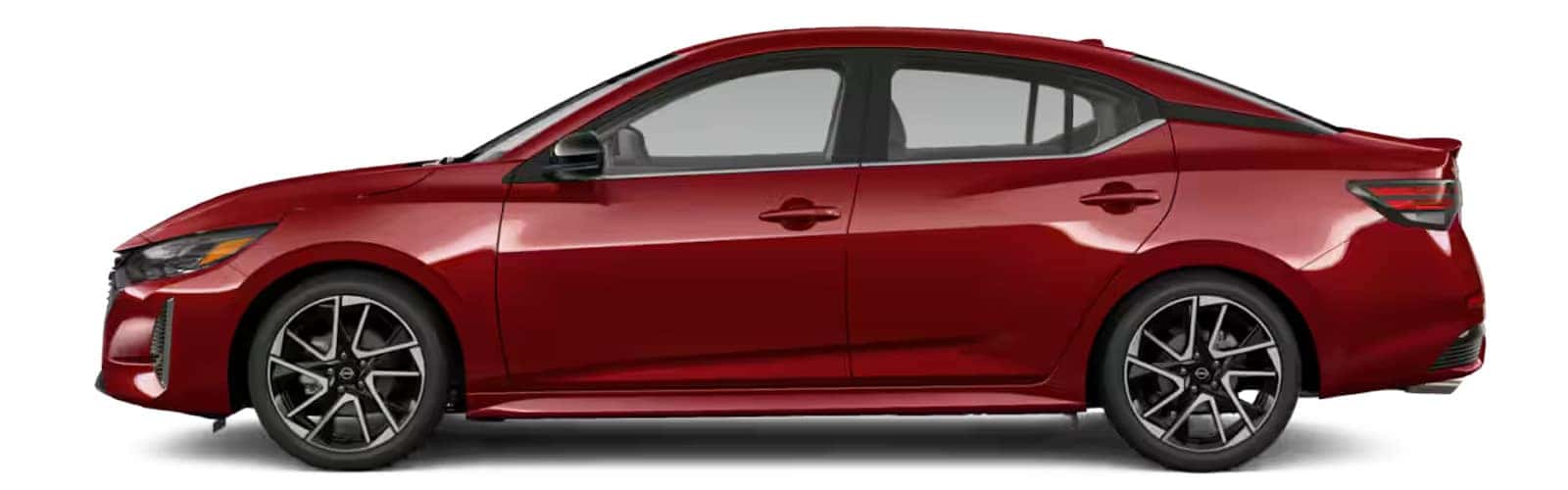 Scarlet Ember 2025 Nissan Sentra Exterior Color Driver Side View North Olmsted Ohio Near Cleveland Ohio