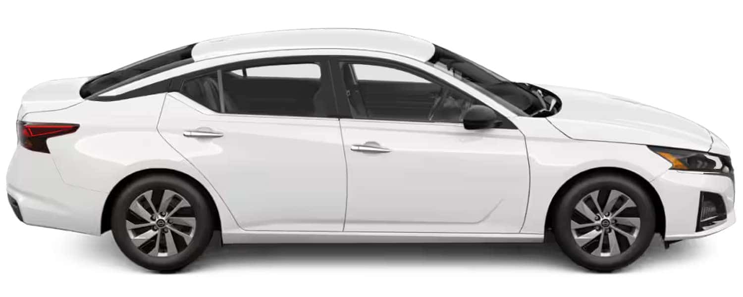 New 2025 Nissan Altima White Exterior Color for Sale in North Olmsted Ohio near Cleveland Ohio Passenger Side Image