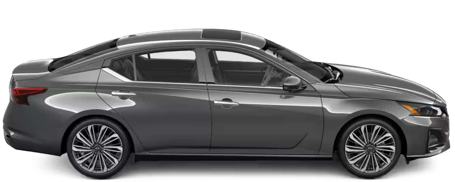 New 2025 Nissan Altima Super Black Exterior Color for Sale in North Olmsted Ohio near Cleveland Ohio Passenger Side Image