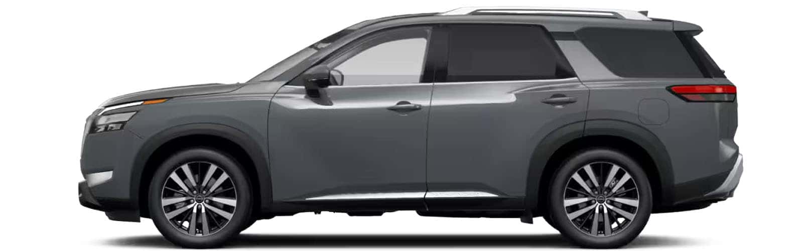 New 2025 Nissan Pathfinder Boulder Gray Exterior Color for Sale in North Olmsted Ohio near Cleveland Ohio Drivers Side Image