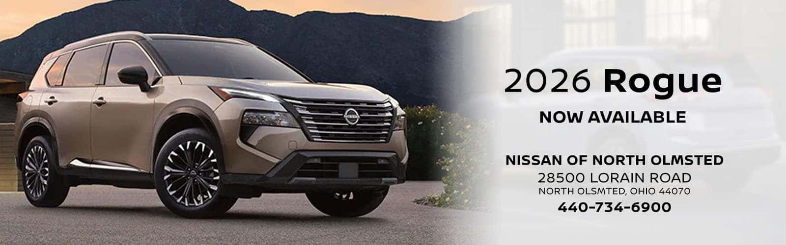 2026 Nissan Rogue Now Available for Sale at Nissan of North Olmsted near Cleveland Ohio
