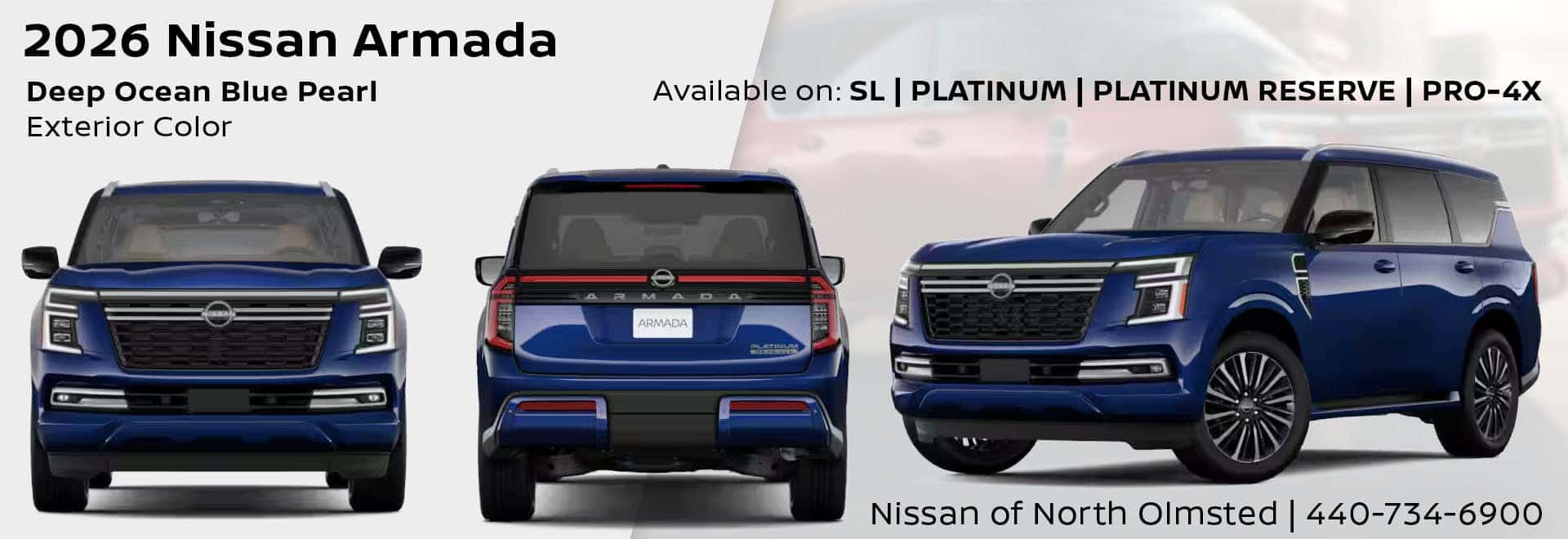 2026 Nissan Armada Deep Ocean Blue Pearl Exterior Color