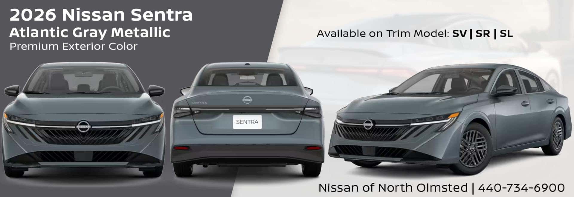 2026 Nissan Sentra Atlantic Gray Metallic Exterior Color