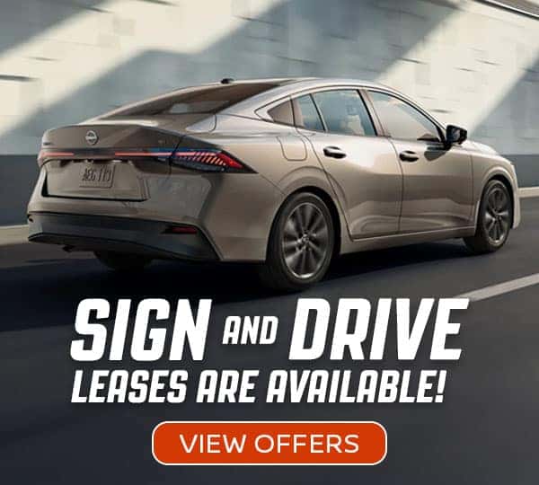 Nissan Sentra sign and drive leases are available