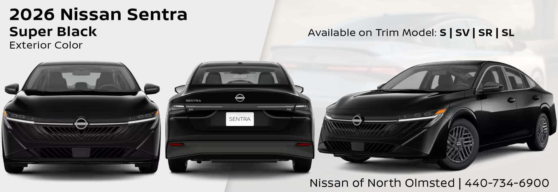 2026 Nissan Sentra Super Black Exterior Color