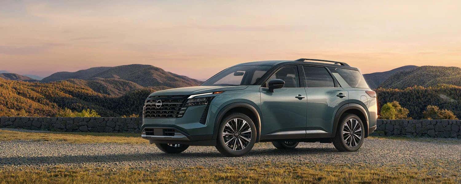 2026 Nissan Pathfinder Baltic Teal Pearl Exterior Scenic Image Cleveland Ohio