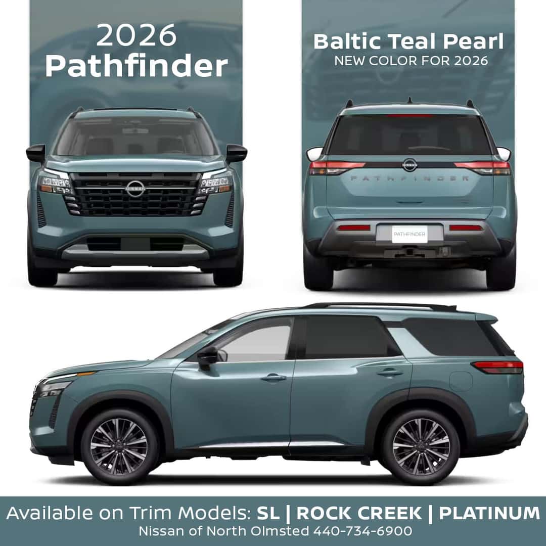 2026 Nissan Pathfinder Baltic Teal Pearl Exterior Color