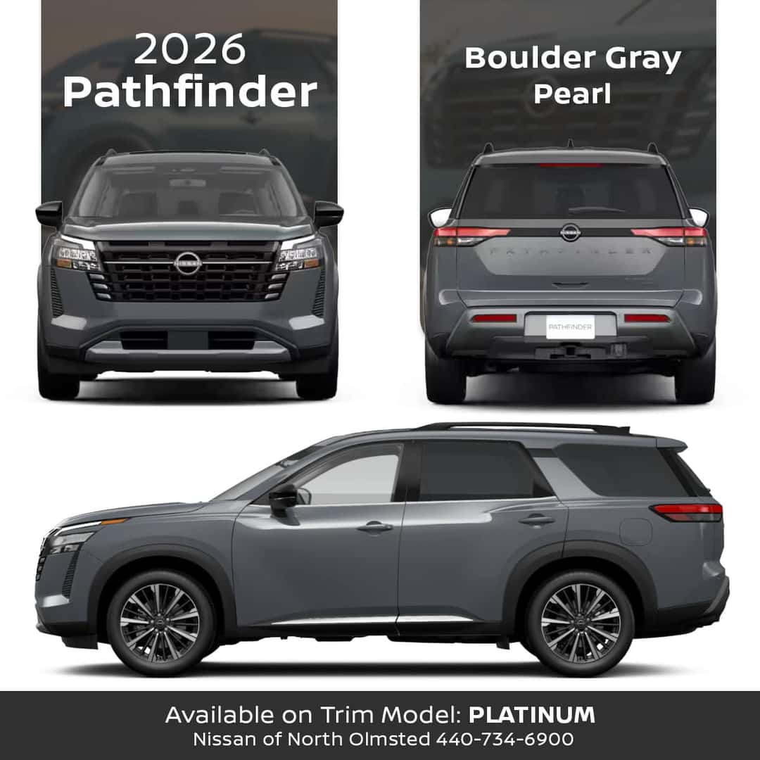 2026 Nissan Pathfinder Boulder Gray Pearl Exterior Color