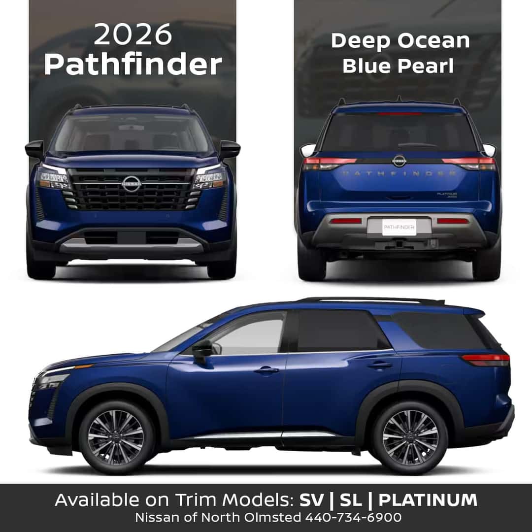2026 Nissan Pathfinder Deep Ocean Blue Pearl Exterior Color
