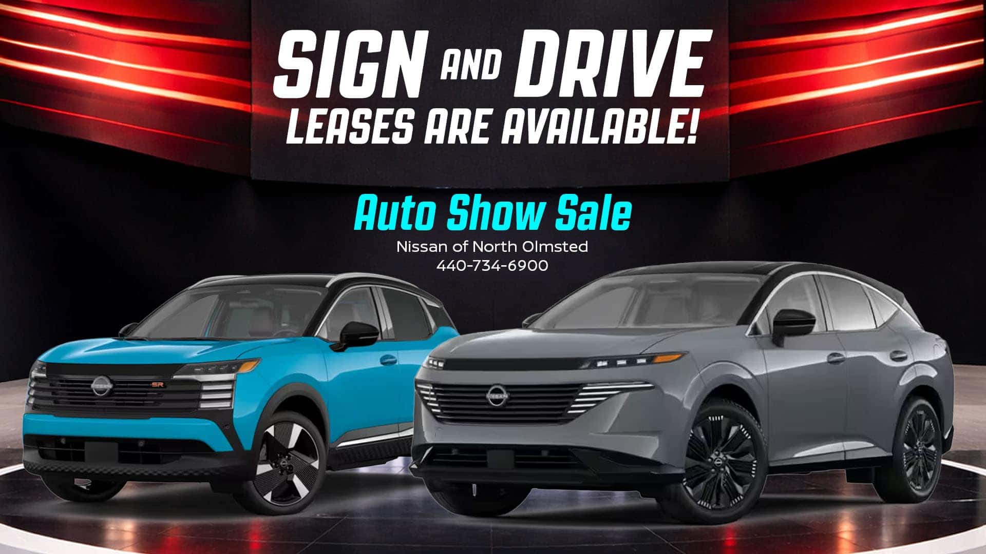 Sign and Drive lease and 0 percent APR financing during Cleveland Auto Show Sale