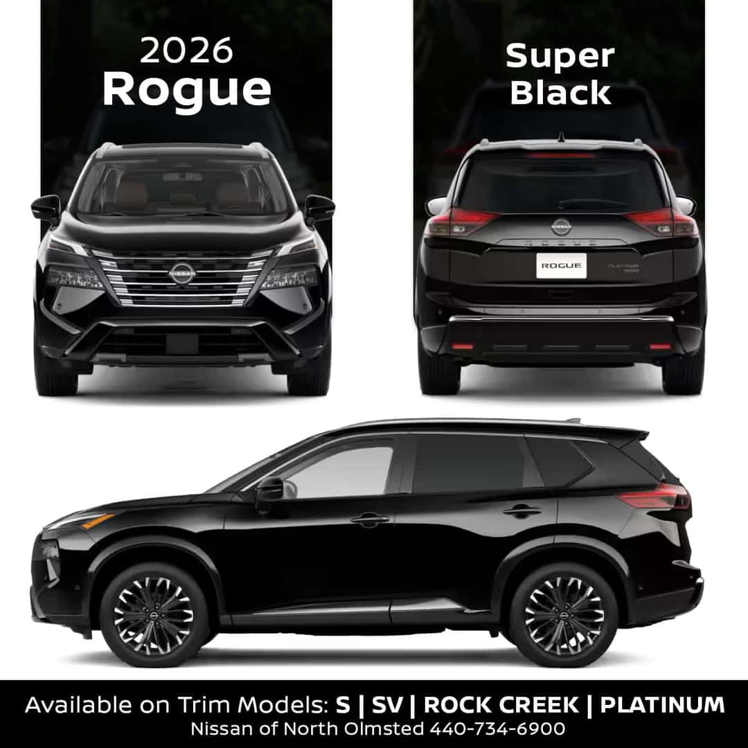 Black 2026 Nissan Rogue for Sale Cleveland Ohio