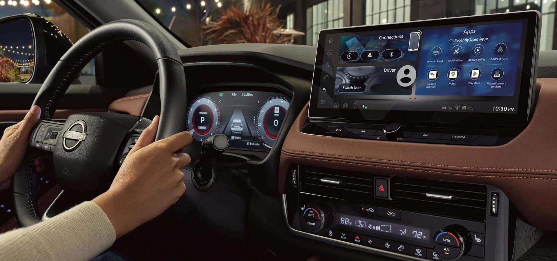 2026 Nissan Rogue infotainment and dashboard tech near Cleveland Ohio
