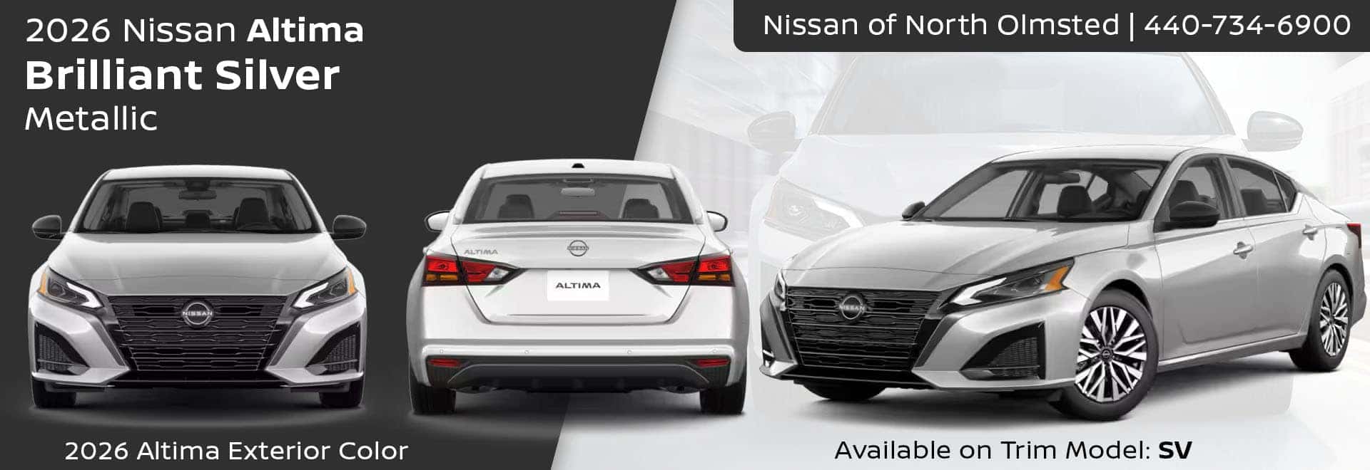 2026 Nissan Altima Brilliant Silver Metallic exterior color Cleveland, Ohio