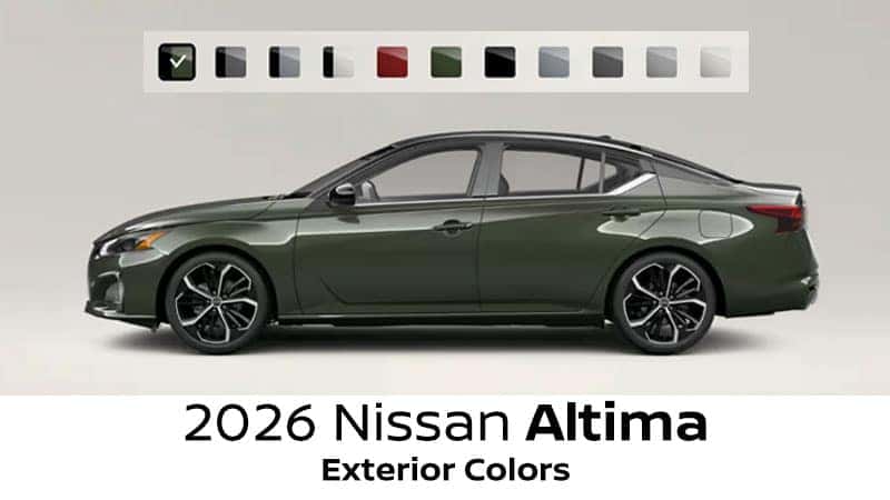 2026 Nissan Altima exterior colors and premium finishes near Cleveland, OH