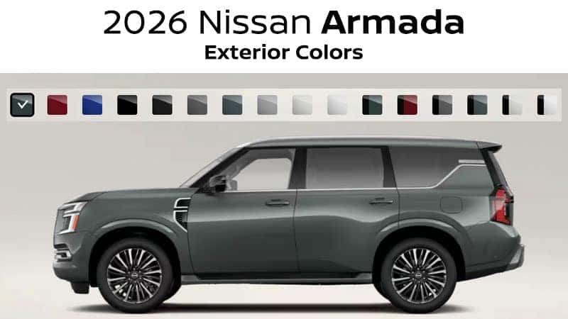 2026 Nissan Armada exterior colors and premium paint options near Cleveland, OH