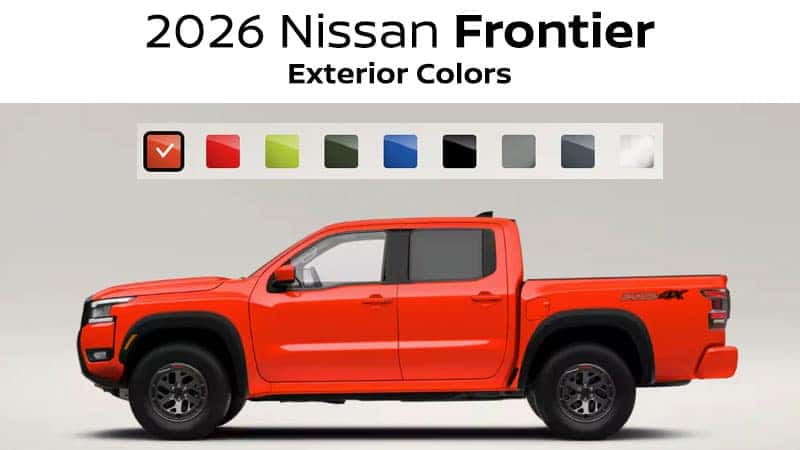2026 Nissan Frontier exterior colors Cleveland Ohio