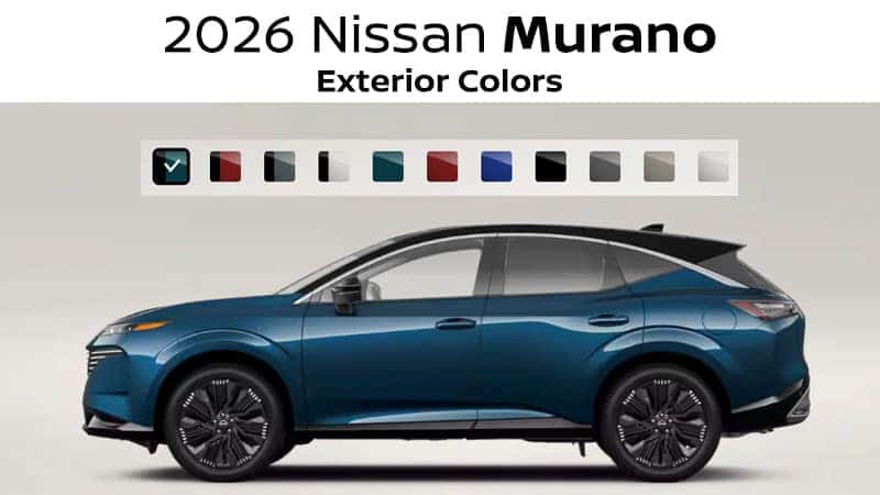 2026 Nissan Murano paint colors and exterior finish options near Cleveland, OH