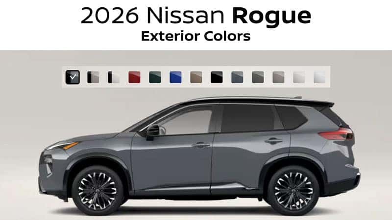 2026 Nissan Rogue exterior colors Cleveland Ohio