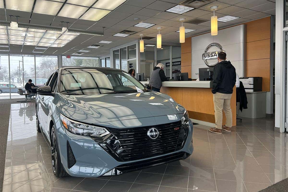 Nissan showroom in North Olmsted Ohio near Cleveland