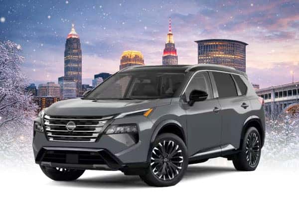 2026 Nissan Rogue in winter Cleveland Ohio