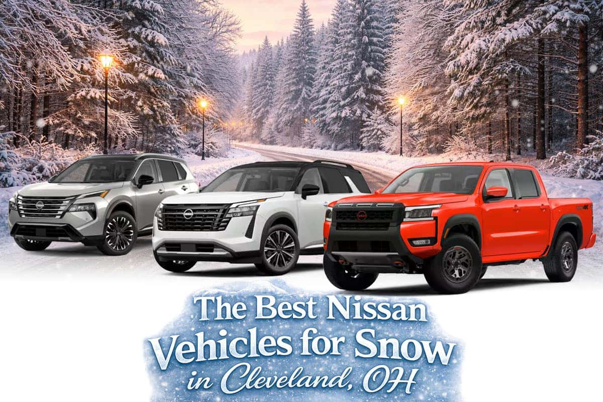 Nissan vehicles prepared for winter driving in Cleveland Ohio