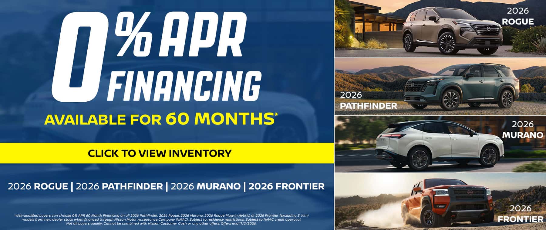 Zero Percent APR Financing Available