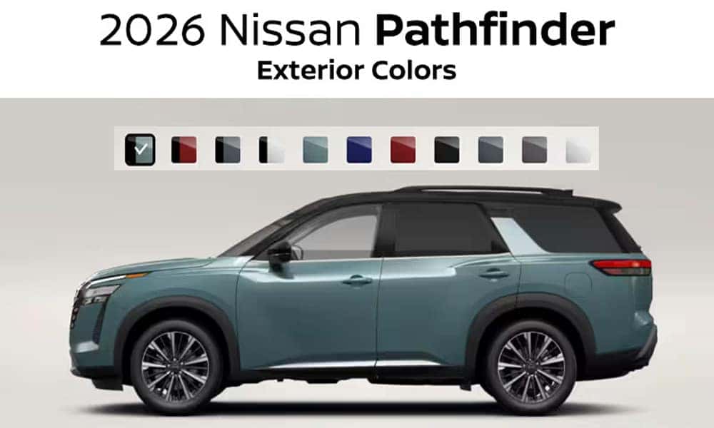 2026 Nissan Pathfinder exterior colors available near Cleveland Ohio