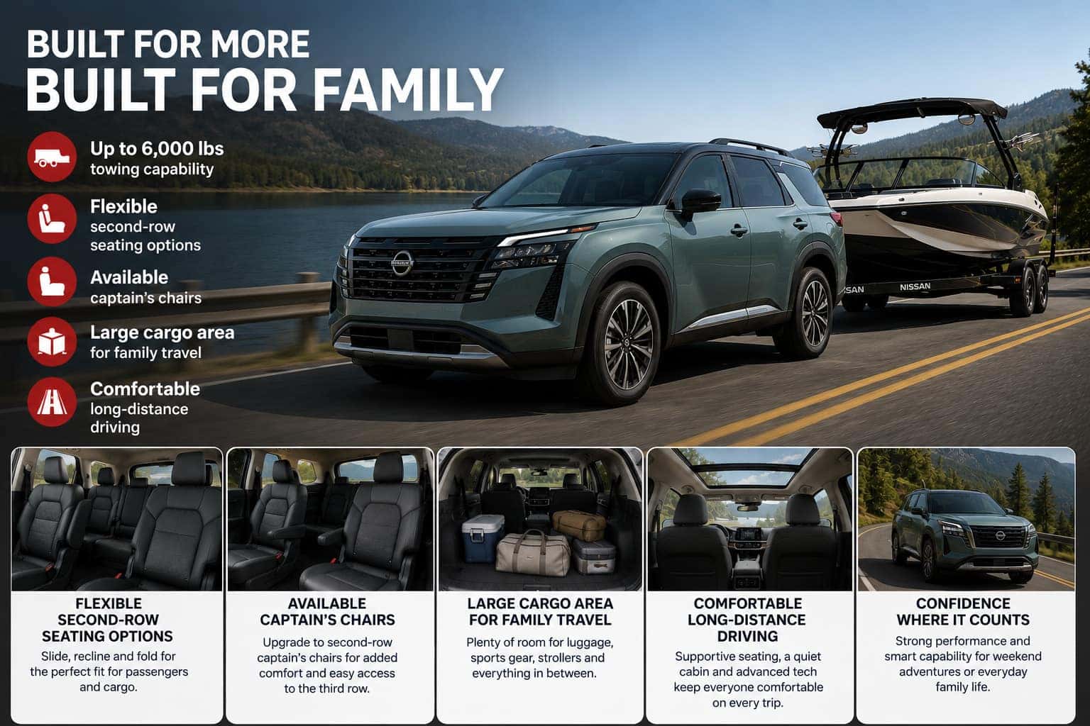 2026 Nissan Pathfinder interior features Cleveland Ohio