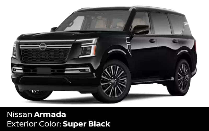 Nissan Armada Super Black exterior color Cleveland Ohio